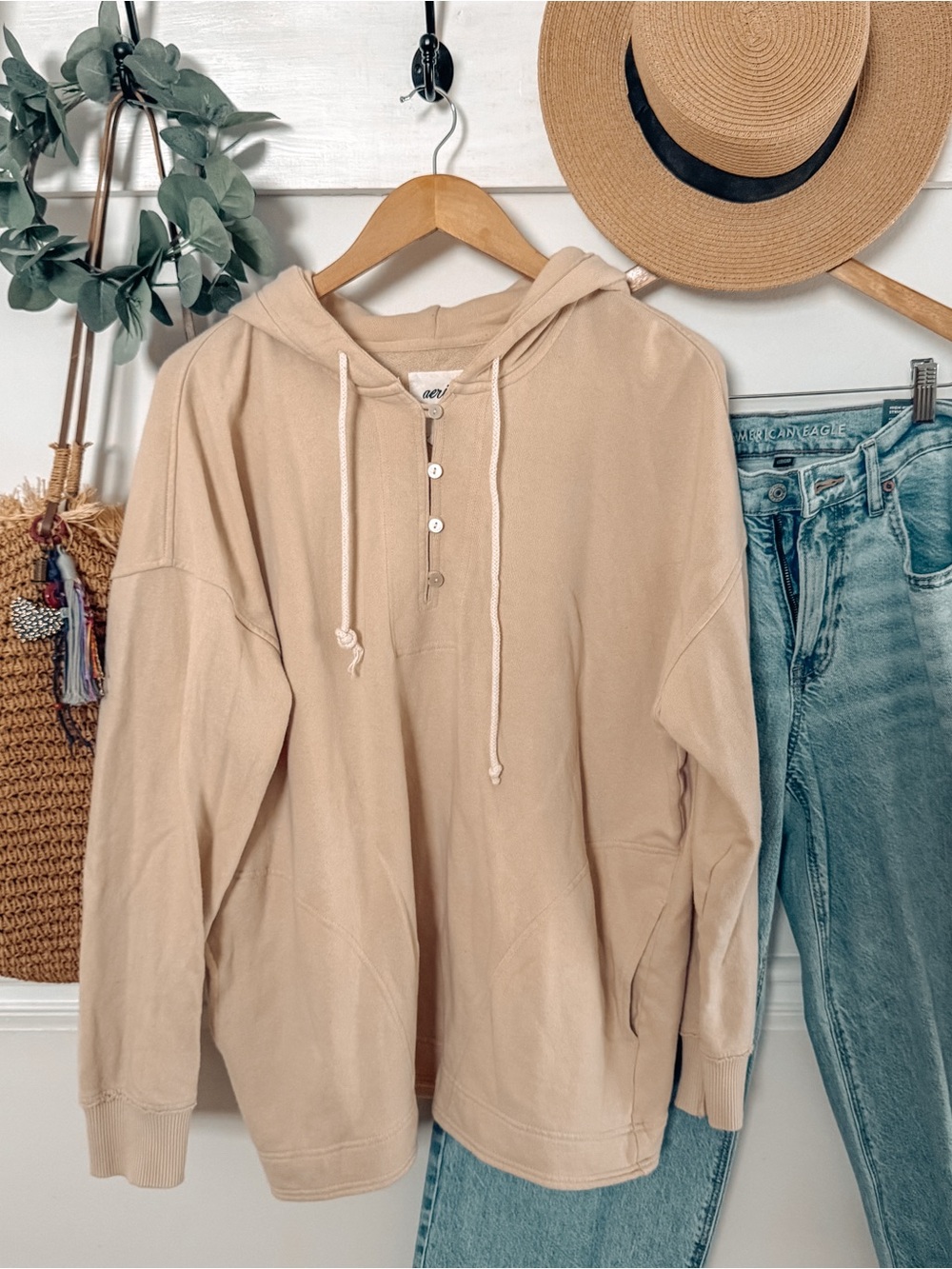 aerie tan Pullover Hoodie